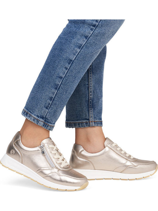 Γυναικεία Ανατομικά Sneakers Χρυσό