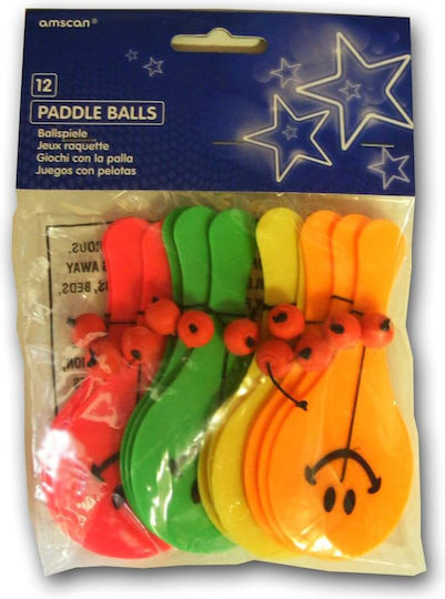 Amscan Party Gifts 12 pieces Paddleballs 12τμχ