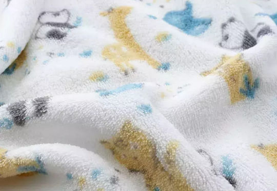 Interbaby Одеяло Испания Детски пелени за пелени Flecce Синьо 80x110см.