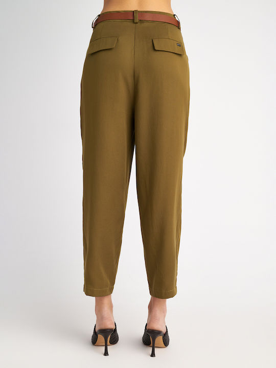 Pant Dama Tesatura Pantaloni Khaki