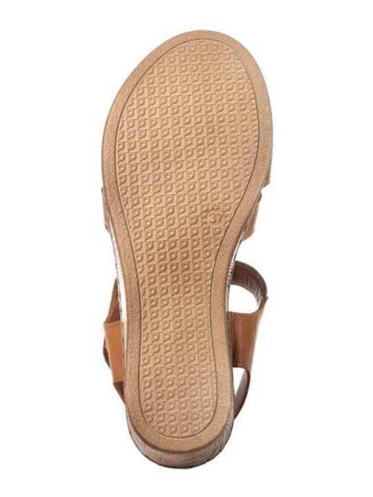 Leder Sandalen Tabac Braun