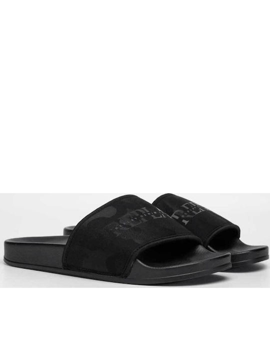 Camo Men's Slides Black