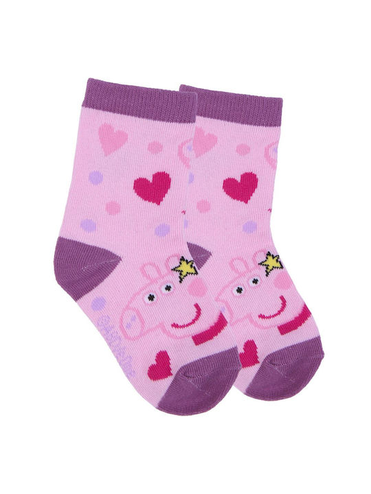 Peppa Pig Παιδικές Κάλτσες Multicolor 5 Ζευγάρια
