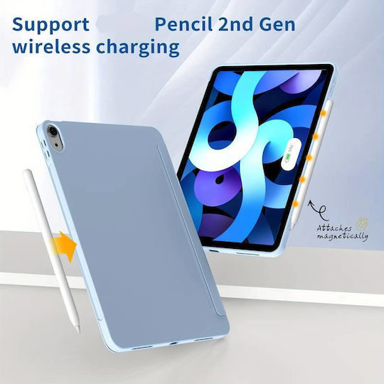 Husa Ultra Slim Pentru Apple Ipad A16 11-inch 2025 10.9-inch 2022 Silicon Tpu Smart Cover – Ice Blue