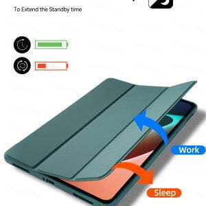 Ultra Slim Hülle für Xiaomi Pad 7 Pad 7 Pro 11,2" 2025 Silikon TPU Smart Cover – Meeresgrün