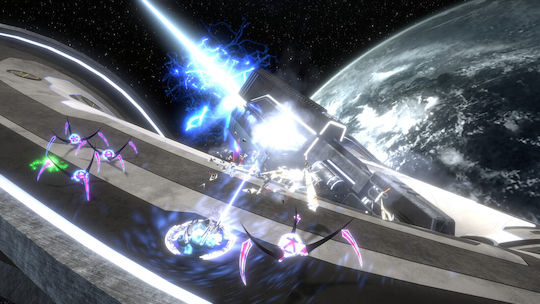 Curved Space Switch Game
