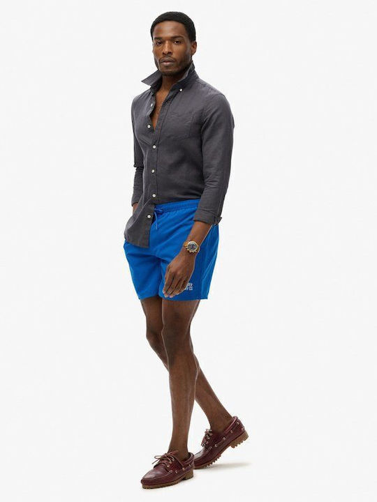 Superdry D3 Ovin Ανδρικό Μαγιό Σορτς Μπλε