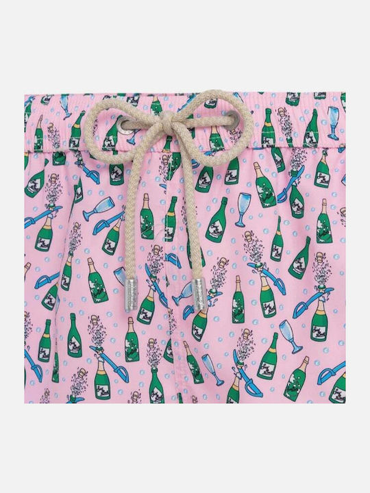 Men's Swimwear Shorts Pink with Patterns