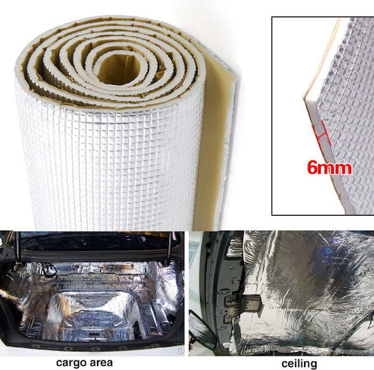 Material de izolare fonică auto Strat de aluminiu Dimensiune 100cm X 100cm X 6mm