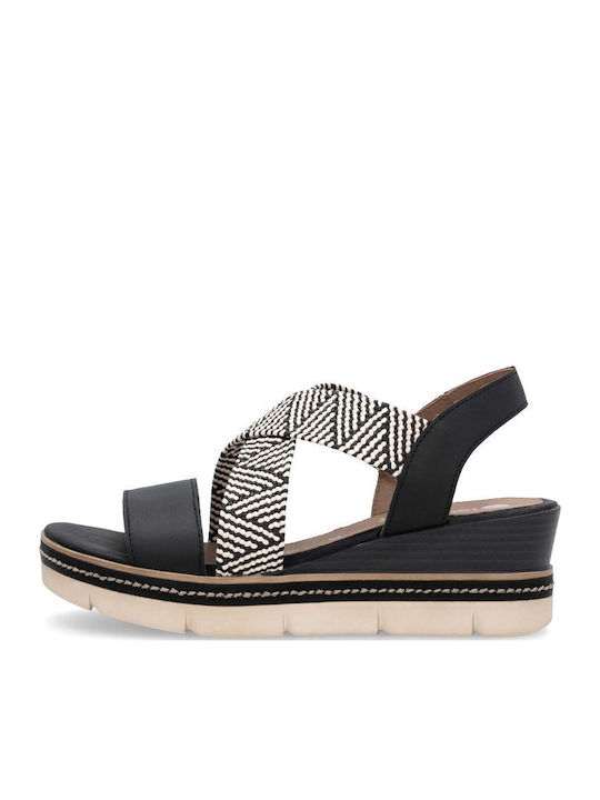 Anatomic Women's Leather Ankle Strap Platforms Black