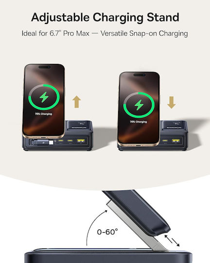Baseus Βάση Φόρτισης με Θύρα USB-A και 2 Θύρες USB-C και Καλώδιο USB-C 140W σε Μαύρο χρώμα (Nomos UK Socket)