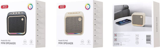XO F63 Joy Ηχείο Bluetooth 3W με Ραδιόφωνο και Διάρκεια Μπαταρίας έως 11 ώρες Μαύρο