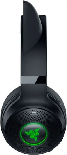 Razer Kraken Kitty V2 Wireless / Wired Over Ear Headphones with 40 hours of Operation Black