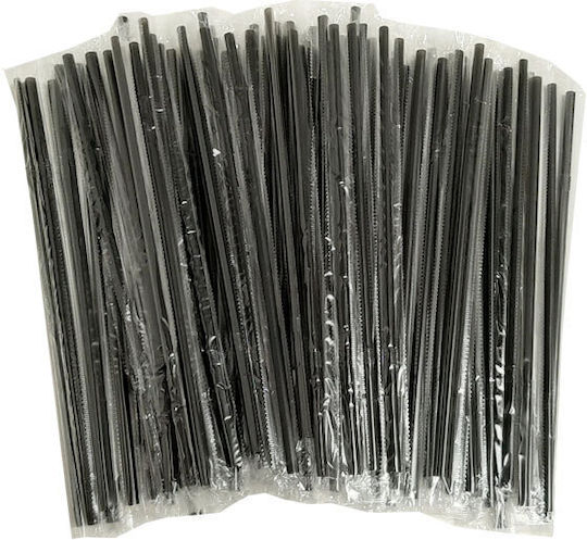 Schwarze flexible Strohhalme 240mm 1000 Stück