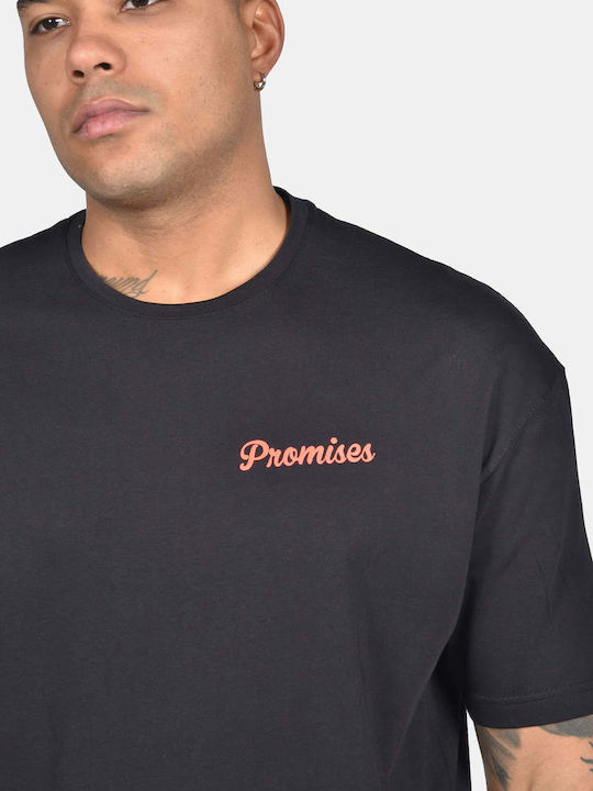 Herren Kurzarmbluse Two Brothers Bt-25740 Versprechen Über Tee Schwarz