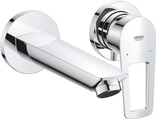 Grohe Σετ Μίκτης, Τηλέφωνο & Κεφαλή Ντουζ Εντοιχισμού για Νιπτήρα Ασημί