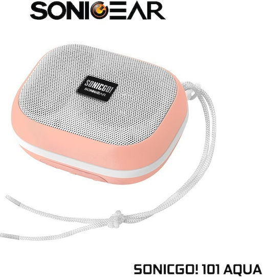 Sonic Gear SonicGo!101 Aqua Waterproof Bluetooth Speaker 10W with Radio and Battery Life up to 5 hours Pink