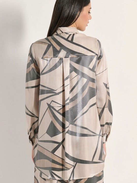 Women's Long Sleeve Shirt Beige