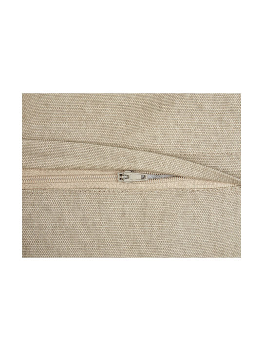 Beliani Sofa Cushion Lumarko Made of 100% Cotton Beige Gray 45x45 cm