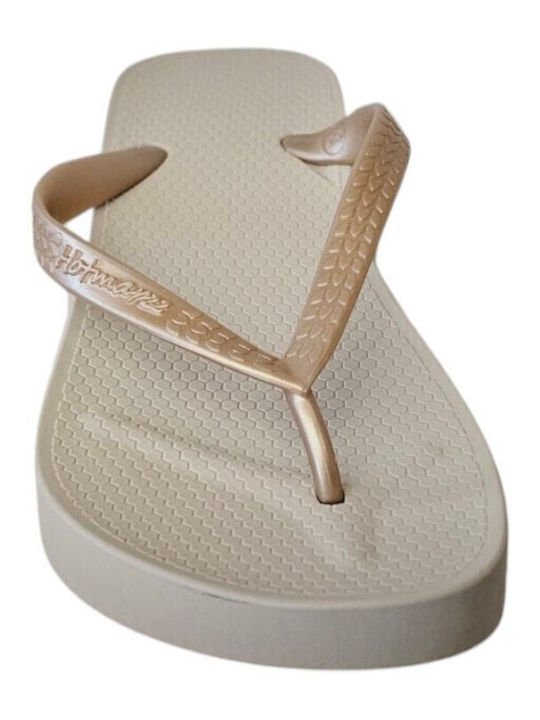 Women's Flip Flops Gold