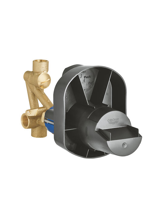 Grohe Μίκτης Μπαταρίας Εντοιχισμού για Νιπτήρα Μαύρος