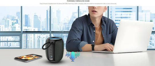Genius SP-915BT Ηχείο Bluetooth 5W με Διάρκεια Μπαταρίας έως 6 ώρες Μαύρο