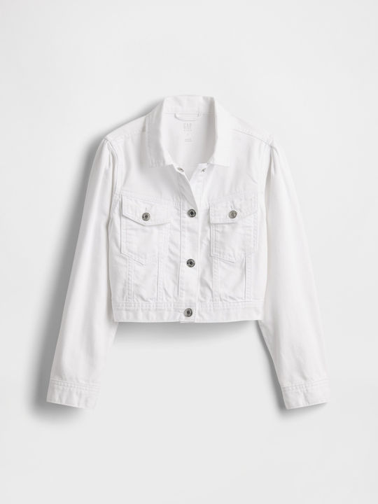 Παιδικό Τζιν Μπουφάν Κοντό Off White