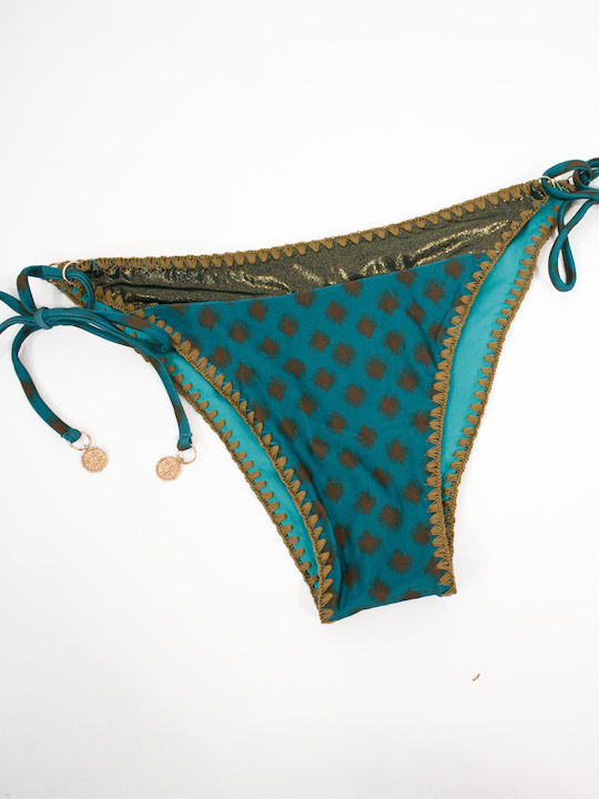 Women's Brazilian Triangle Bikini Boho Petrol