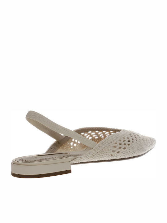 Pantofi balerini pentru femei Slingback in Bej Culori