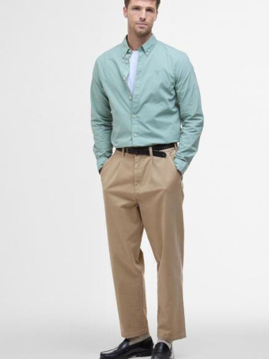 Long-sleeved Cotton Shirt Pale Apple