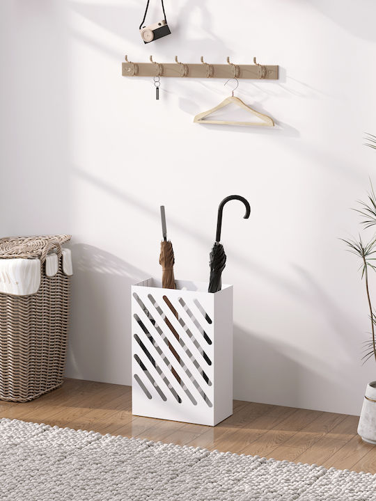 HomCom Ομπρελοθήκη Μεταλλική Λευκή 28x14x41cm HomCom Ομπρελοθήκη Μεταλλική Λευκή 28x14x41cm