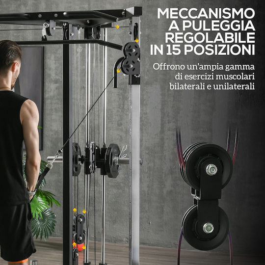 Sportnow Πολυόργανο Γυμναστικής με Βάρη 50kg