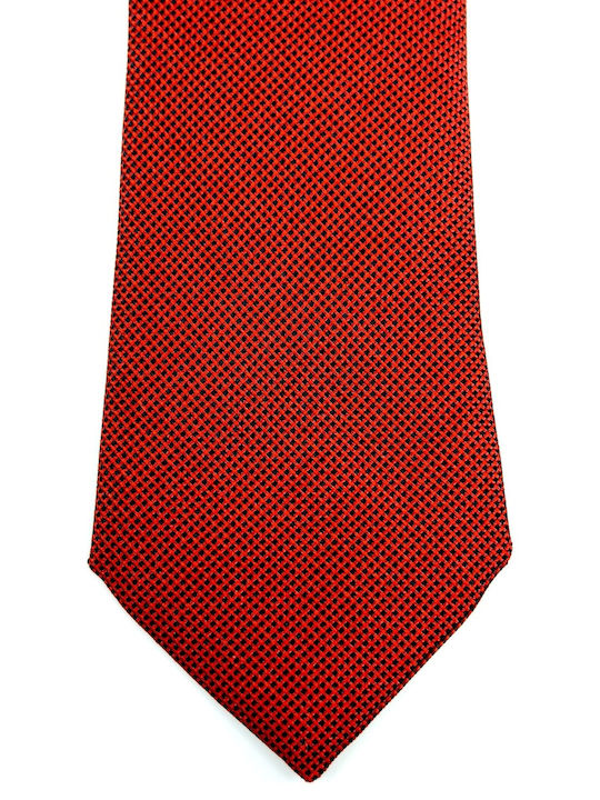 Legend Accessories Σετ Ανδρικής Γραβάτας με Σχέδια σε Κόκκινο Χρώμα
