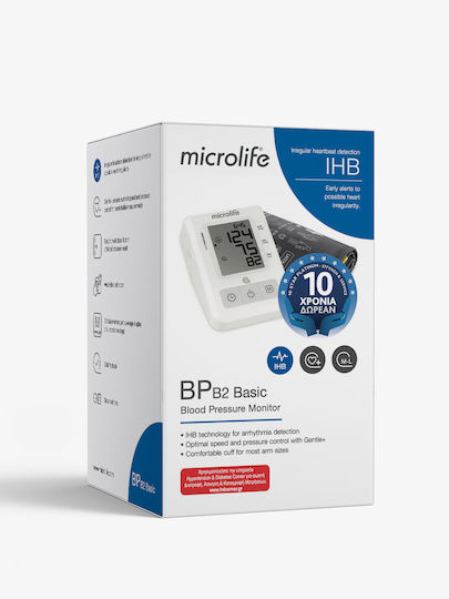 Microlife BP B2 Basic Electronical Blood Pressure Monitor Arm with Arrhythmia Detection