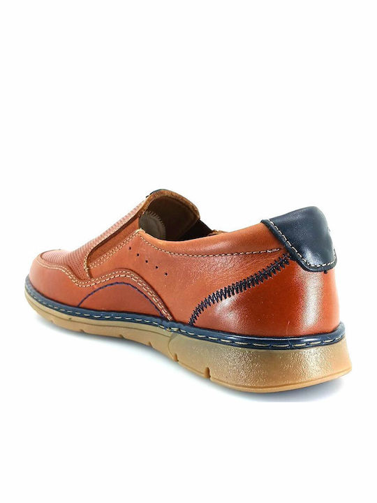 Δερμάτινα Ανδρικά Slip-On Ταμπά