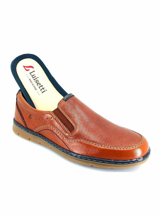 Δερμάτινα Ανδρικά Slip-On Ταμπά