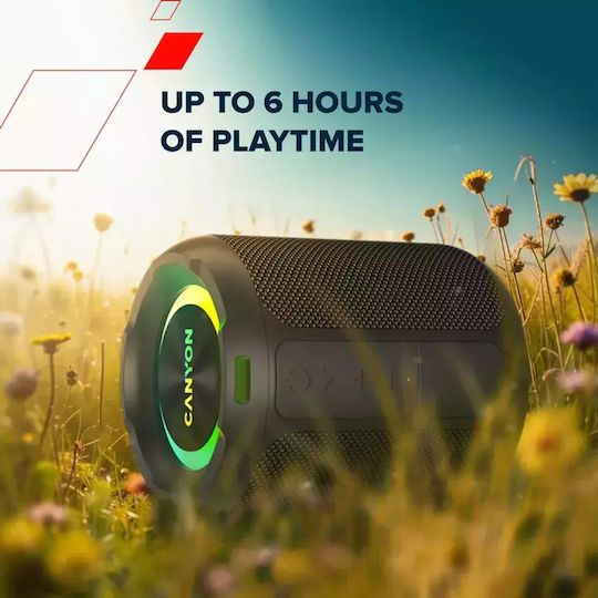 Canyon OnMove 11 Bluetooth-Lautsprecher 20W mit Akkulaufzeit bis zu 6 Stunden Schwarz