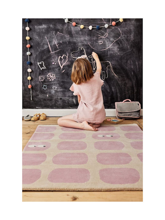 Bleuu Χειροποίητο Παιδικό Χαλί Ροζ 120x170cm