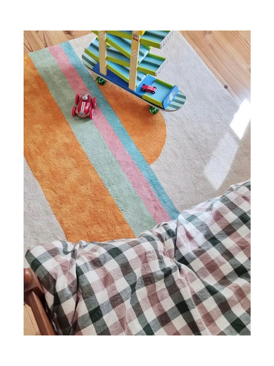 Bleuu Χειροποίητο Παιδικό Χαλί Πορτοκαλί 100x130cm
