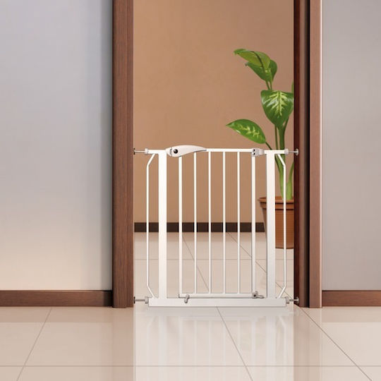 Trixie Διαχωριστικό Σκύλου 75-85x76 cm από Μέταλλο σε Λευκό Χρώμα 85 x 76 x 76εκ.