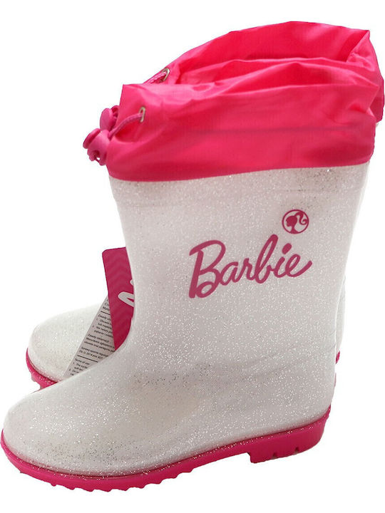 Kids Wellies Barbie White