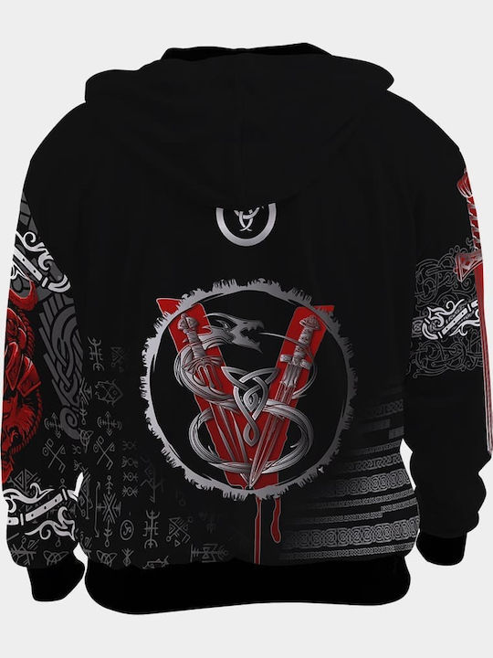 Wikinger-Krähe-Huginn-Jacke