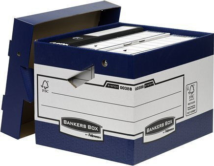 Fellowes Paper File Box with Lids 33.3x39x28.5cm