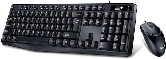 Genius Smart Combo KM-170 Комплект клавиатура и мишка Английски UK Черен