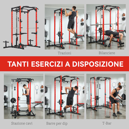 Sportnow Power Rack mit Gewichten