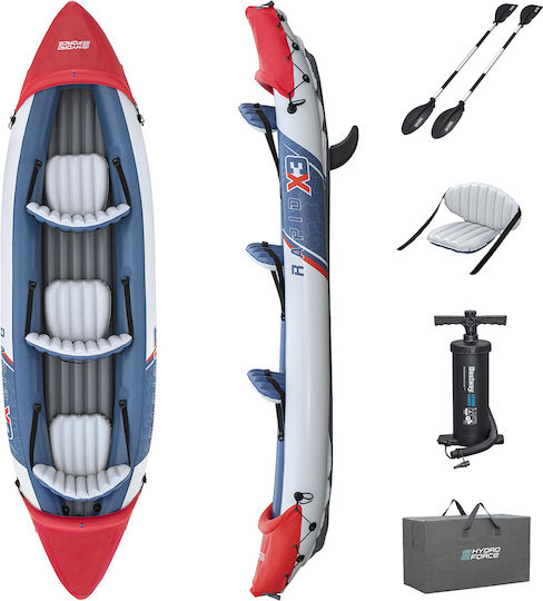 Bestway Hydro Force 65132 Φουσκωτό Kayak Θαλάσσης 3 Ατόμων Πορτοκαλί