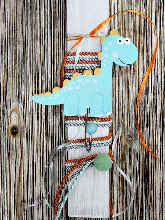 Osterkerze Dinosaurier Rund 25cm