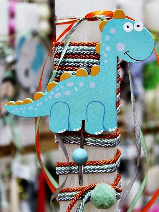 Osterkerze Dinosaurier Rund 25cm