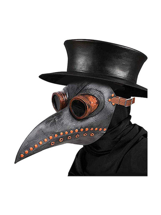 Carnival Mask Full Face Plague Doctor Black