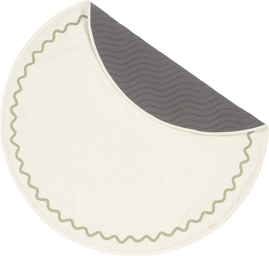 Nobodinoz Vibes Kids Rug Beige Round with Diameter 105cm